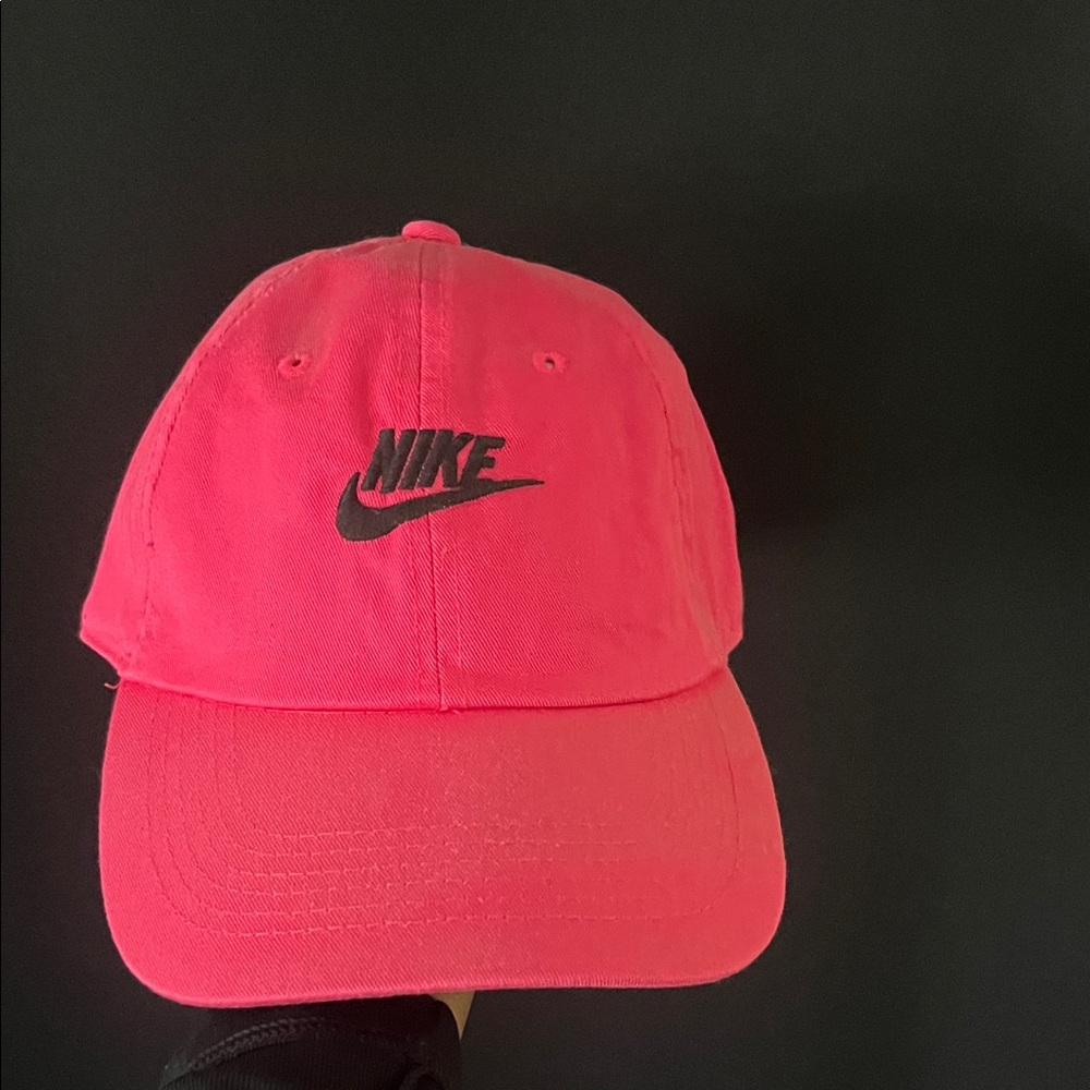 Nike Hot Pink Cap with Black Logo